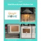 Детска Дървена Кухня GINGER HOME със Звук, Светлина, Бяла W10C493J