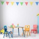 Детска Дървена Маса с 2 Столчета, Комплект - за Игра, Рисуване, Хранене - GHOSTS