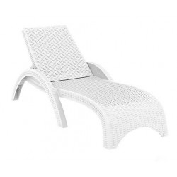 Шезлонг Фиджи бял  Шезлонг Фиджи бял