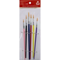 Четки за рисуване 6 броя обли MAXIMA 150823