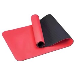 Постелка за йога MAXIMA, 182х61х0.6 см, изработена от TPE, червен с черен, 30101804 Постелка за йога MAXIMA, 182х61х0.6 см, изработена от TPE, червен с черен, 30101804