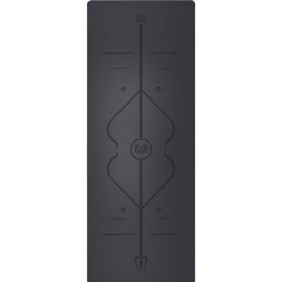 Постелка за йога и спорт с отлично сцепление, Сива, 30005402