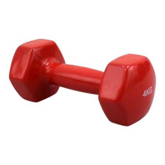 Гира 4 кг MAXIMA, С винилово покритие, Червена /20029805/ Гира 4 кг MAXIMA, С винилово покритие, Червена /20029805/
