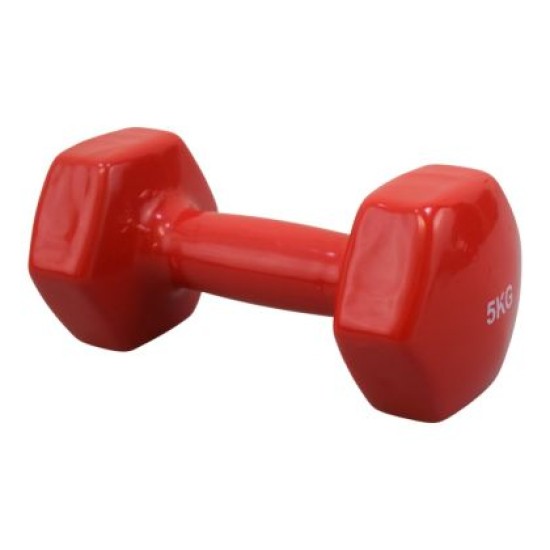 Гира 5 кг MAXIMA, С винилово покритие, Червена /20029905/ Гира 5 кг MAXIMA, С винилово покритие, Червена /20029905/