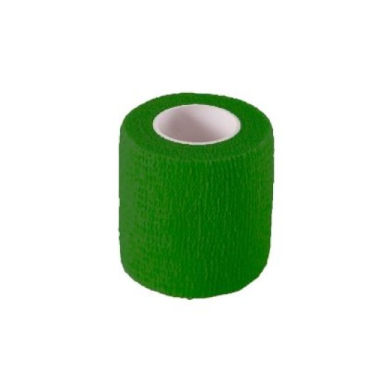 Лента за фиксиране на футболни кори и чорапи MAXIMA, Ширина 50 мм, Дължина 4.50 м, Зелена /49004602/
