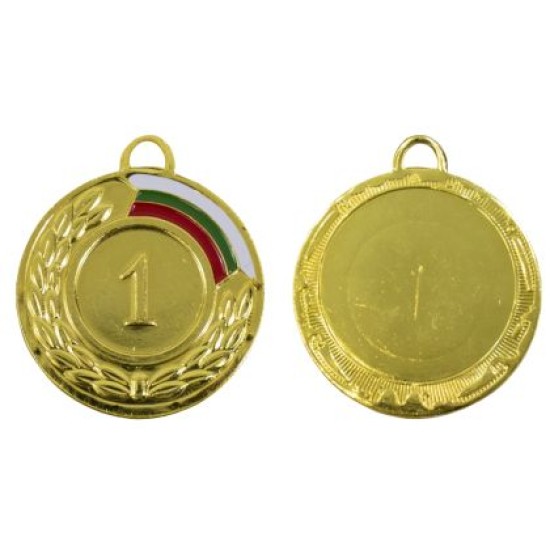 Медал MAXIMA, 5 см, С трикольорна лента, За първо място /00017101/ Медал MAXIMA, 5 см, С трикольорна лента, За първо място /00017101/