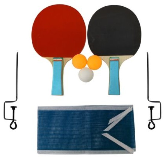 Хилки за тенис на маса MAXIMA, Комплект 2 броя с 3 топчета, мрежа и стойки 200315