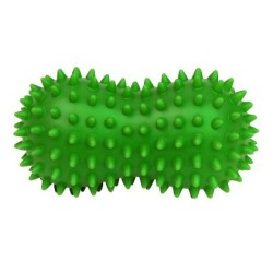 Топка масажна двойна MAXIMA, С форма на фъстък, 13х7 см, Плътна, Зелена 31068202