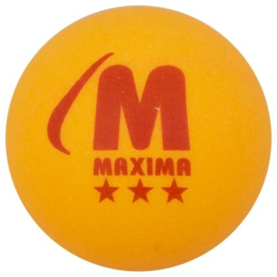Топче за тенис на маса MAXIMA, 3 броя в кутия, Оранжеви /900313/