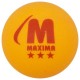 Топче за тенис на маса MAXIMA, 3 броя в кутия, Оранжеви /900313/