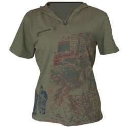 Тениска дамска ONEPOLAR, Зелен каки, Размер M /PO292301/