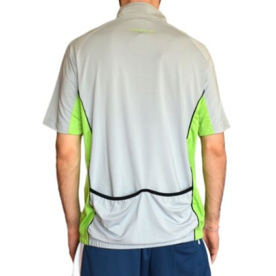 Тениска колоездачна ONEPOLAR, Бързосъхнеща, Сива със зелено, Размер M /PO292201/ Тениска колоездачна ONEPOLAR, Бързосъхнеща, Сива със зелено, Размер M /PO292201/