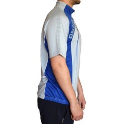 Тениска колоездачна ONEPOLAR, Бързосъхнеща, Сива със синьо, Размер M /PO292205/