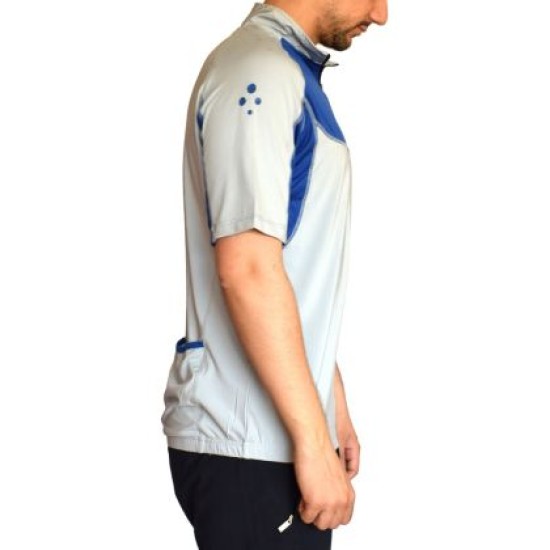 Тениска колоездачна ONEPOLAR, Бързосъхнеща, Сива със синьо, Размер XL /PO292105/