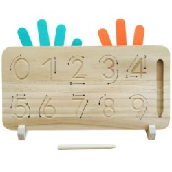 Дървена дъска за смятане с пръсти, Образователна играчка за броене /150867/