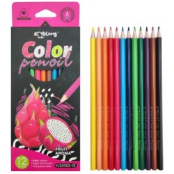 Цветни моливи Yalong, 12 цвята /120054/