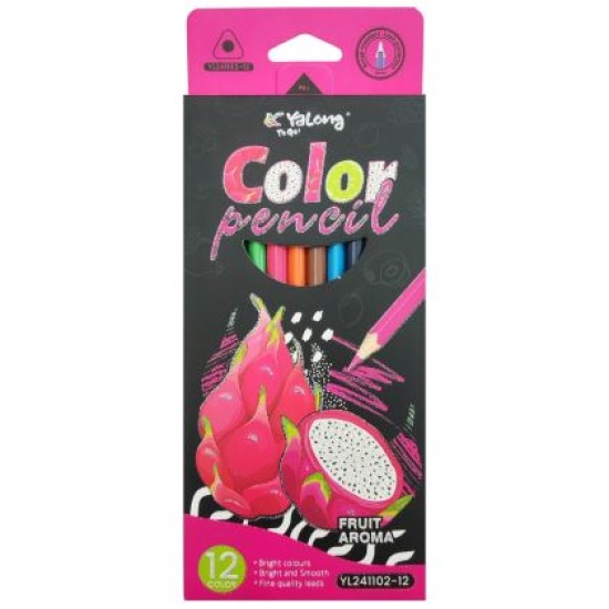 Цветни моливи Yalong, 12 цвята /120054/