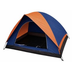Палатка за къмпинг MAXIMA, Двуместна,, Двуслойна, 190x145xH110 см, Син с оранжев /90010102/
