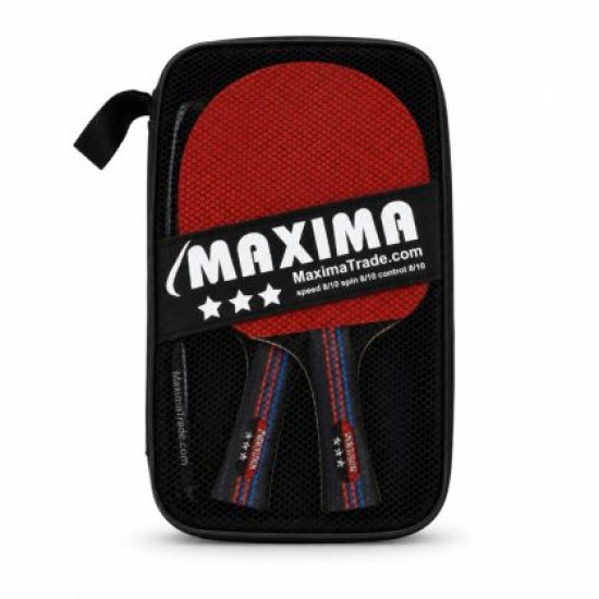 Хилки за тенис на маса MAXIMA ***, Комплект 2 броя в калъф /200352/