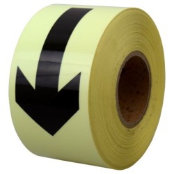 СЗЛ фосфоресцираща лента със стрелка, ролка 10 см/45 м /130761/ СЗЛ фосфоресцираща лента със стрелка, ролка 10 см/45 м /130761/