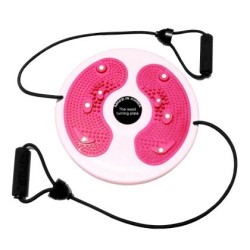 Диск за въртене MAXIMA, 28 см, С ластици, Бял с розов 31020402