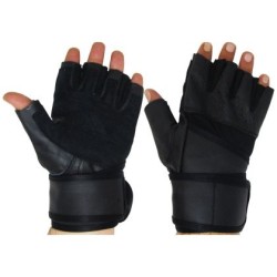 Ръкавици за фитнес и вдигане на тежести MAXIMA, От естествена кожа 400521