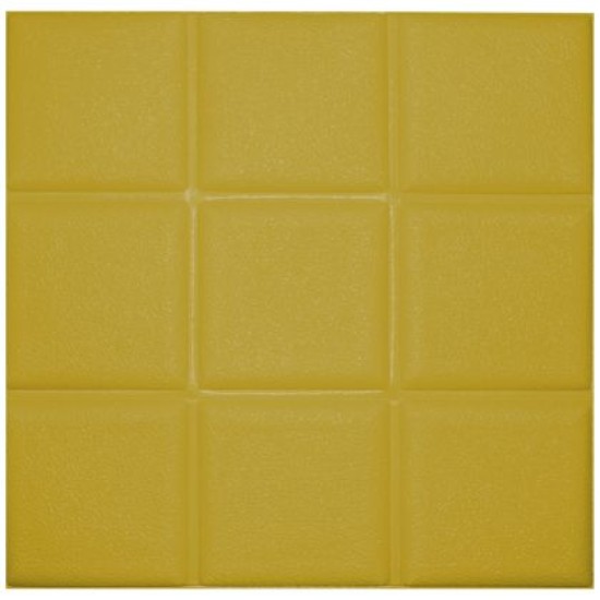 Декоративен 3D панел за стена 30х30 см, Самозалепващ, Жълт /51000301/ Декоративен 3D панел за стена 30х30 см, Самозалепващ, Жълт /51000301/