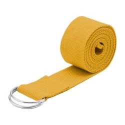Колан за йога MAXIMA, 180х3.8 см, Електриково жълт /40005001/