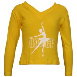 Тениска с дълъг ръкав детска, Жълта, Размер XL /40041701/ Тениска с дълъг ръкав детска, Жълта, Размер XL /40041701/