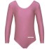 Детско трико с дълъг ръкав MAXIMA, Подходящо за гимнастика, балет и танци, Розово, 5XL /40042017N/