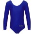 Детско трико с дълъг ръкав MAXIMA, Подходящо за гимнастика, балет и танци, Синьо, 2XL /40042038/