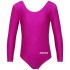 Детско трико с дълъг ръкав MAXIMA, Подходящо за гимнастика, балет и танци, Цикламено, 4XL /40042046/