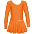 Детско трико с дълъг ръкав и поличка MAXIMA, Подходящо за гимнастика, балет и танци, Оранжево, Размер 4XL /40042164/