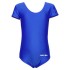 Детско трико с къс ръкав MAXIMA, Подходящо за гимнастика, балет и танци, Синьо, Размер 2XL /40042414/