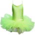 Детско танцувално (балетно) трико MAXIMA, С връзки и туту поличка, Електриково зелено, Размер 5XL /40043515/