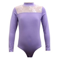 Детско трико MAXIMA с платка с дантела, Лилаво, Ръст 130 см /40044007/