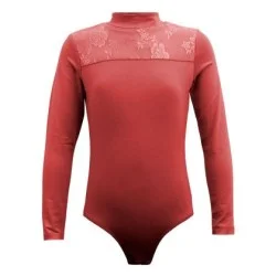 Детско трико MAXIMA с платка с дантела, Червено, Ръст 120 см /40044024/