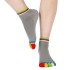 Чорапи за йога MAXIMA, С шарени пръсти, Сиви /40073001/