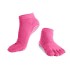 Чорапи за йога с пръсти MAXIMA, Едноцветни, Тъмнорозови /40073105/
