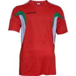 Екип за футбол/ волейбол/ хандбал, фланелка с шорти - червен с бяло и зелено MAXIMA, Размер XL /40011001/ Екип за футбол/ волейбол/ хандбал, фланелка с шорти - червен с бяло и зелено MAXIMA, Размер XL /40011001/