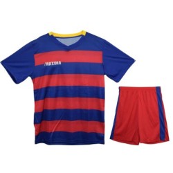 Екип за футбол/ волейбол/ хандбал, фланелка с шорти - червен със синьо рае MAXIMA, Размер L /40012103N/ Екип за футбол/ волейбол/ хандбал, фланелка с шорти - червен със синьо рае MAXIMA, Размер L /40012103N/