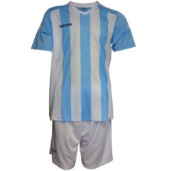 Екип за футбол/ волейбол/ хандбал фланелка с шорти - светло син с бяло рае MAXIMA, Размер XL /40013801/ Екип за футбол/ волейбол/ хандбал фланелка с шорти - светло син с бяло рае MAXIMA, Размер XL /40013801/