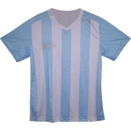 Екип за футбол/ волейбол/ хандбал фланелка с шорти - светло син с бяло рае MAXIMA, Размер S /40013801N/ Екип за футбол/ волейбол/ хандбал фланелка с шорти - светло син с бяло рае MAXIMA, Размер S /40013801N/