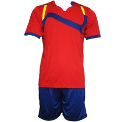 Екип за футбол/ волейбол/ хандбал фланелка с шорти червено, синьо и бяло, Размер 3XL /40013902/ Екип за футбол/ волейбол/ хандбал фланелка с шорти червено, синьо и бяло, Размер 3XL /40013902/