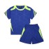 Екип за футбол/ волейбол/ хандбал, фланелка с шорти - син с неоновозелен, Размер S /40063701/