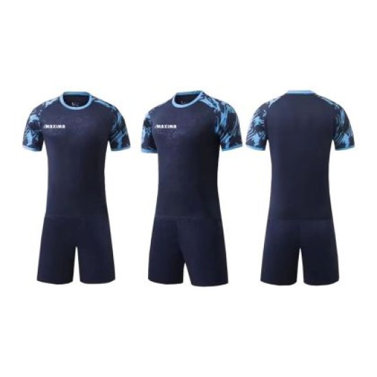 Екип за футбол / волейбол / хандбал MAXIMA, Комплект фланелка с шорти, Тъмносин, Размер M /40067903/