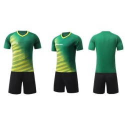 Екип за футбол / волейбол / хандбал MAXIMA, Комплект фланелка с шорти, Електриково зелен с черен, Размер 30 /40068001/ Екип за футбол / волейбол / хандбал MAXIMA, Комплект фланелка с шорти, Електриково зелен с черен, Размер 30 /40068001/