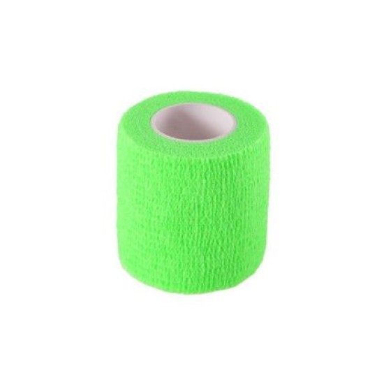 Лента за фиксиране на футболни кори и чорапи MAXIMA, Ширина 50 мм, Дължина 4.50 м, Зелена /49004602/