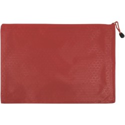 Папка с цип от промазан плат 38х27 см, Червена /13010901/ Папка с цип от промазан плат 38х27 см, Червена /13010901/