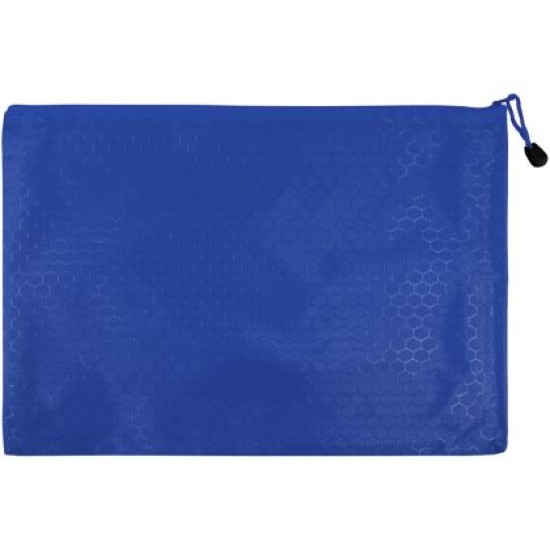 Папка с цип от промазан плат 38х27 см, Тъмносиня /13010902/ Папка с цип от промазан плат 38х27 см, Тъмносиня /13010902/